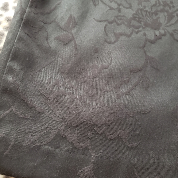 Y2K Forever 21 Little Black Dress, Floral Jacquard Cocktail Mini Dress, Size M - Picture 12 of 14